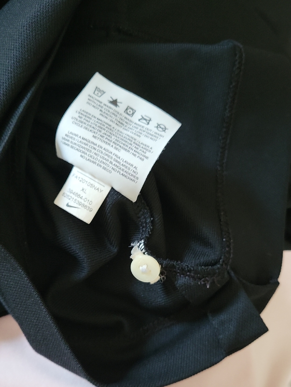 Nike GOLF Black Sleeveless Polo Tank with Button Placket - Picture 5 of 5